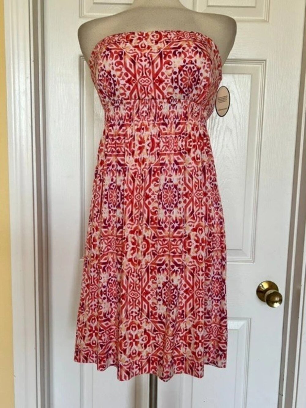 Soma smocked bandeau strapless dress